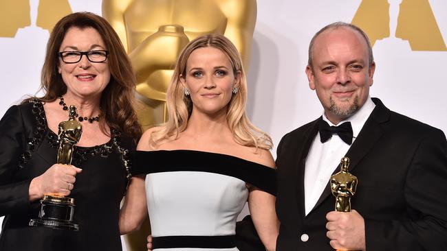 Quirky favourite ... The Grand Budapest Hotel was a huge hit. Frances Hannon and Mark Coulier won for Best Make-Up and Hairstyling.