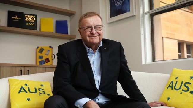 Olympic Boss John Coates in the AOC offices in Sydney. Pic: John Feder/The Australian.