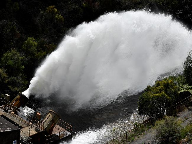 Cataract Dam was at capacity in March last year. Picture: Joel Carrett