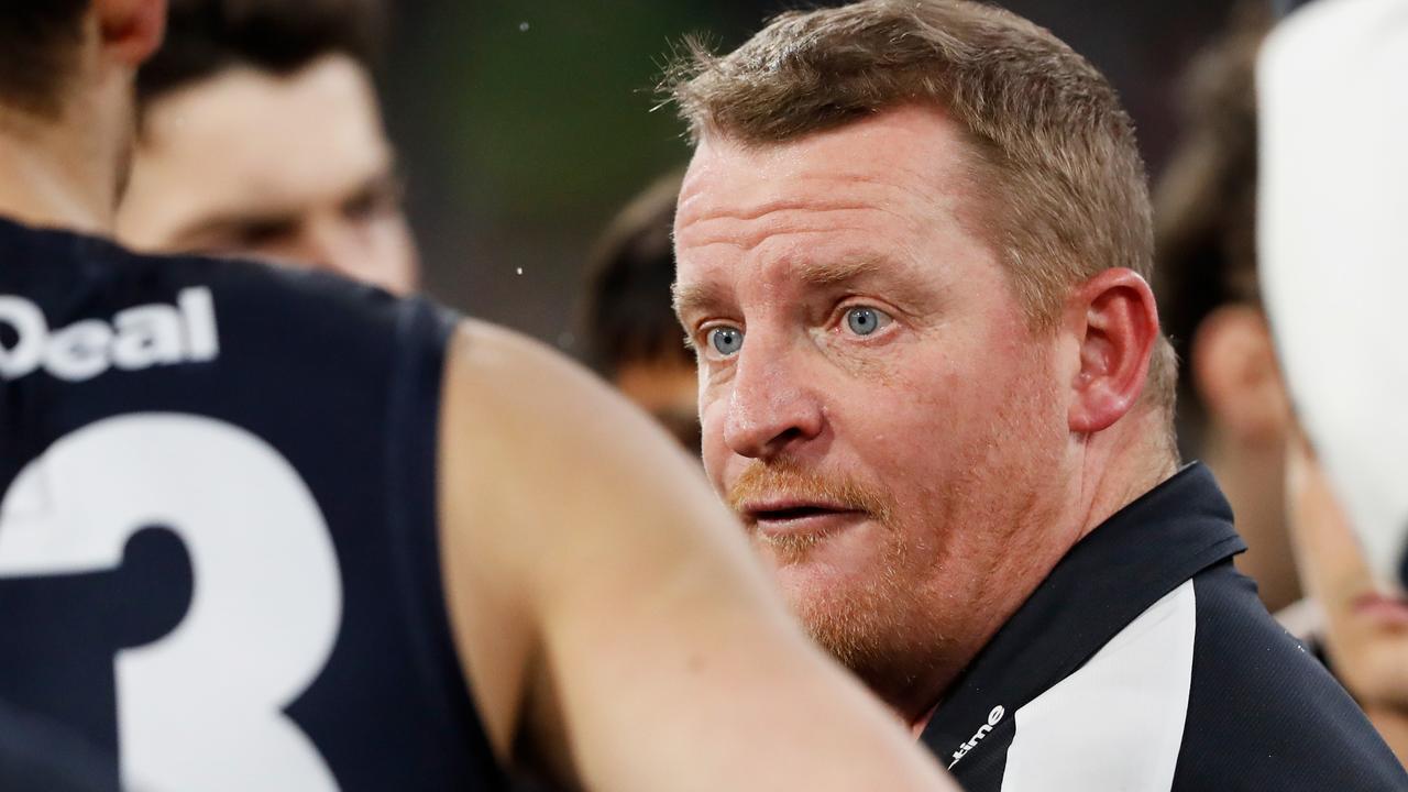 Michael Voss says Carlton got an important reminder on Saturday night. Picture: Dylan Burns/AFL Photos