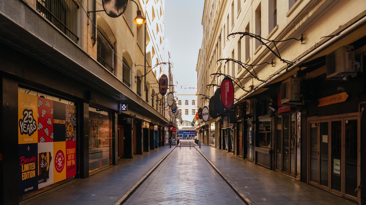 Melbourne’s CBD was a ghost town during the state’s brutal lockdown. Picture: Chris Putnam/Future Publishing via Getty Images