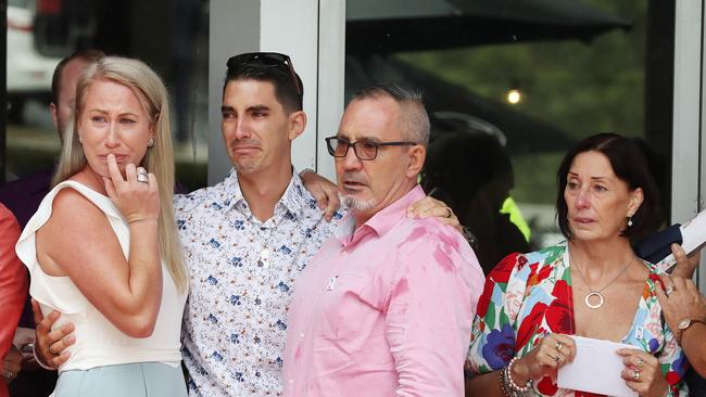 Hannah's sister-in-law Stacey, brother Nat, father Lloyd and mother Suzanne. Picture: Liam Kidston.