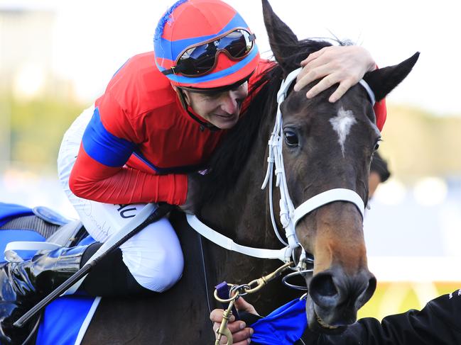 SYDNEY, AUSTRALIA - AUGUST 22: James McDonald on Verry Elleegant returns to scale after winning race 7 the Winx Stakes during Sydney Racing on Winx Stakes Day at Royal Randwick Racecourse on August 22, 2020 in Sydney, Australia.  (Photo by Mark Evans/Getty Images)