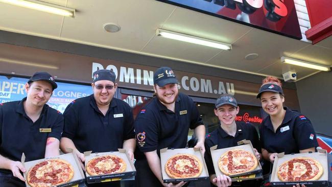 Brad McCartin, Rob Elsley, Nick Snow, Jake Hulskamp and Jess Shayler are prepared for the second game of State of Origin on Wednesday night. Picture: Rowan Schindler