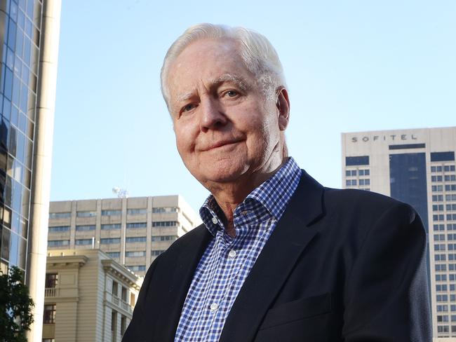 Veteran Queensland developer Kevin Seymour who's currently mentoring his grandkids through their first development The Oxlade, Brisbane. Picture: Liam Kidston