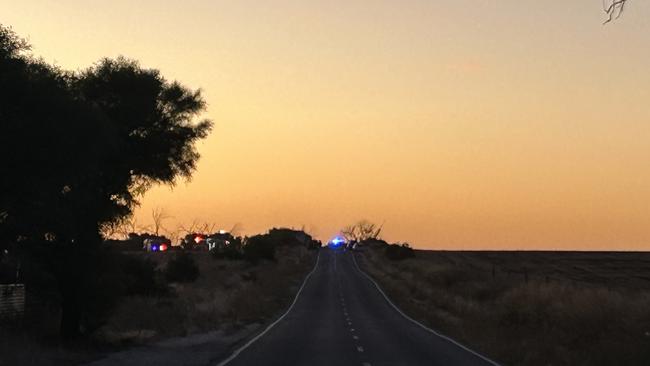 A truck and car have collided north of Gawler.