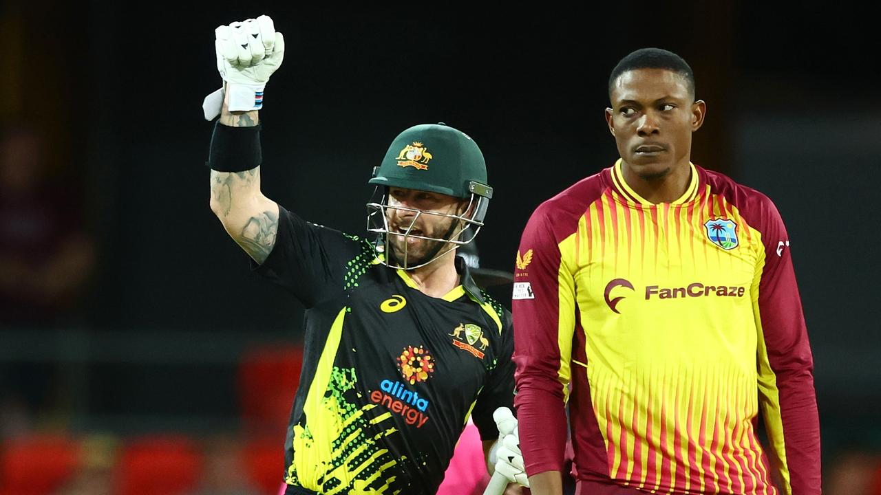 Matthew Wade of Australia celebrates. Photo by Chris Hyde/Getty Images