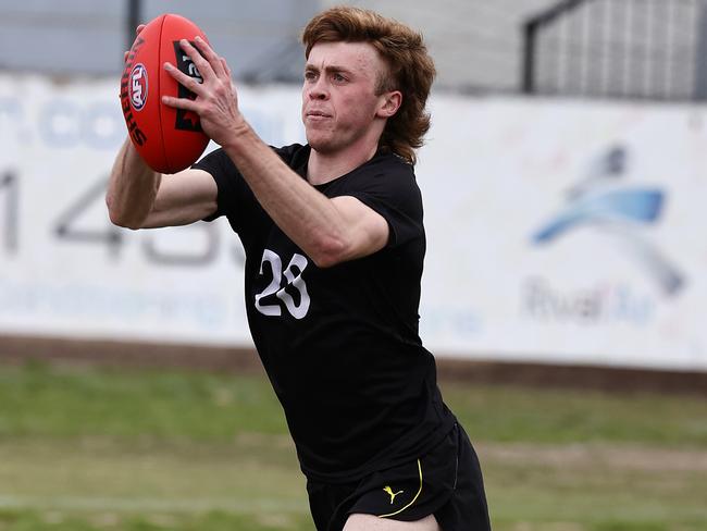 Brown’s son Tom has been likened to Cat All-Ausralian defender Tom Stewart. Picture: Michael Klein