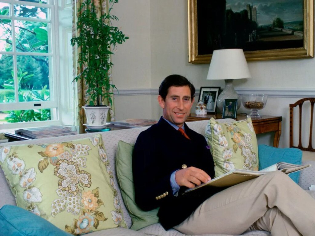 Charles in the living room at his home in Highgrove House. Picture: Tim Graham Photo Library via Getty