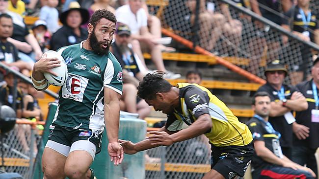 Ratu Tuisese playing for Mounties back in 2017 in the Sydney Shield grand final.