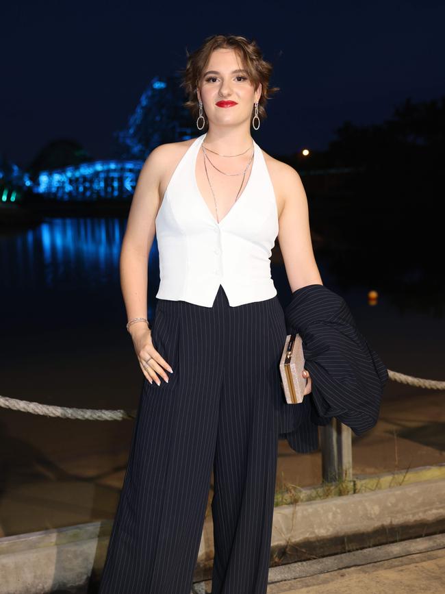 Jemima Secomb at the Southport State High School Formal at SeaWorld. Picture, Portia Large.