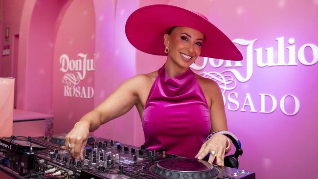 DJ Kitty Kat attends the unveiling of the Don Julio Marquee at the Melbourne Cup Carnival at Flemington Racecourse. Picture: Getty Images