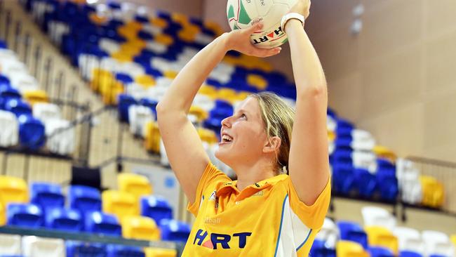 Annie Lawrie made her Super Netball debut with the Sunshine Coast Lightning. Photo: Patrick Woods