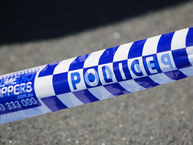 SYDNEY, AUSTRALIA - Newswire Photos - MAY 23 2023: A  general stock view of Police tape on a crime scene in Sydney.  Picture : NCA Newswire / Gaye Gerard