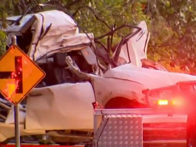A woman has died and a young child rushed to hospital with life-threatening injuries after a serious crash in Upper Caboolture, north of Brisbane on Friday afternoon. Source: 9News.