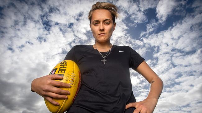 Mo Hope is expected to sign with new AFLW club North Melbourne. Picture: Jay Town