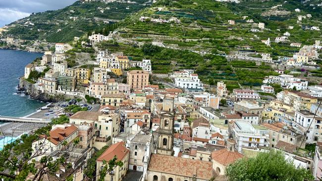 View from the Lemon path (Sentiero dei Limoni), Minori, Italy. Photo: Christine Middap