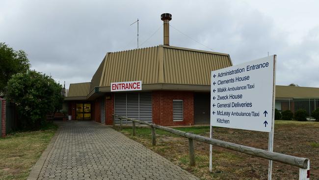 20/04/2017 Entrance to the Oakden Older Person Mental health facility that has been shut down in Adelaide. Picture Mark Brake