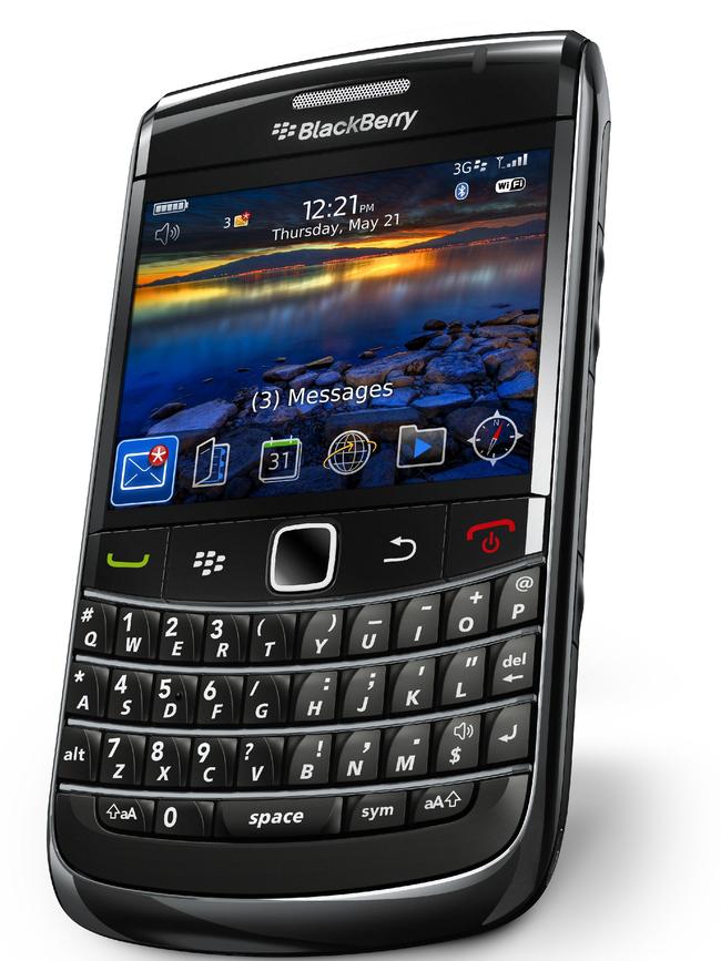 BlackBerry Bold 9700 mobile phone.