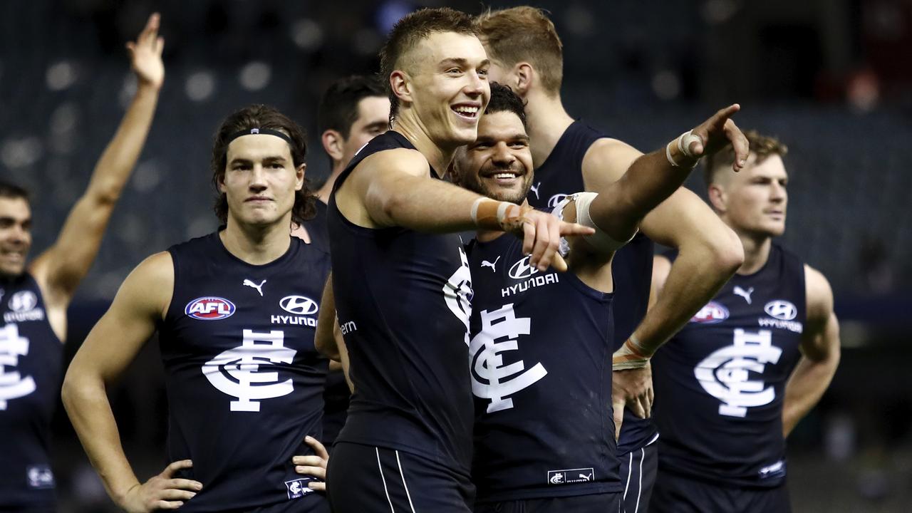 The cost of Patrick Cripps’ new contract has been disputed. (Photo by Dylan Burns/AFL Photos via Getty Images)
