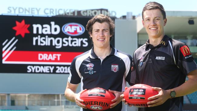 No.1 pick candidates Andy McGrath and Hugh McCluggage at the SCG.