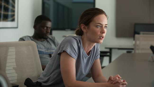 Intense ... Emily Blunt in a scene from the film Sicario. Roadshow Pictures