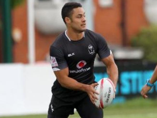 Jarryd Hayne trains with Fiji ahead of the HSBC London Sevens Series. Picture: Martin Seras Lima