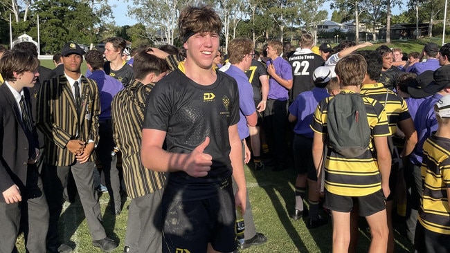 St Laurence's College captain Jake Kurbatoff after the round 1 win.