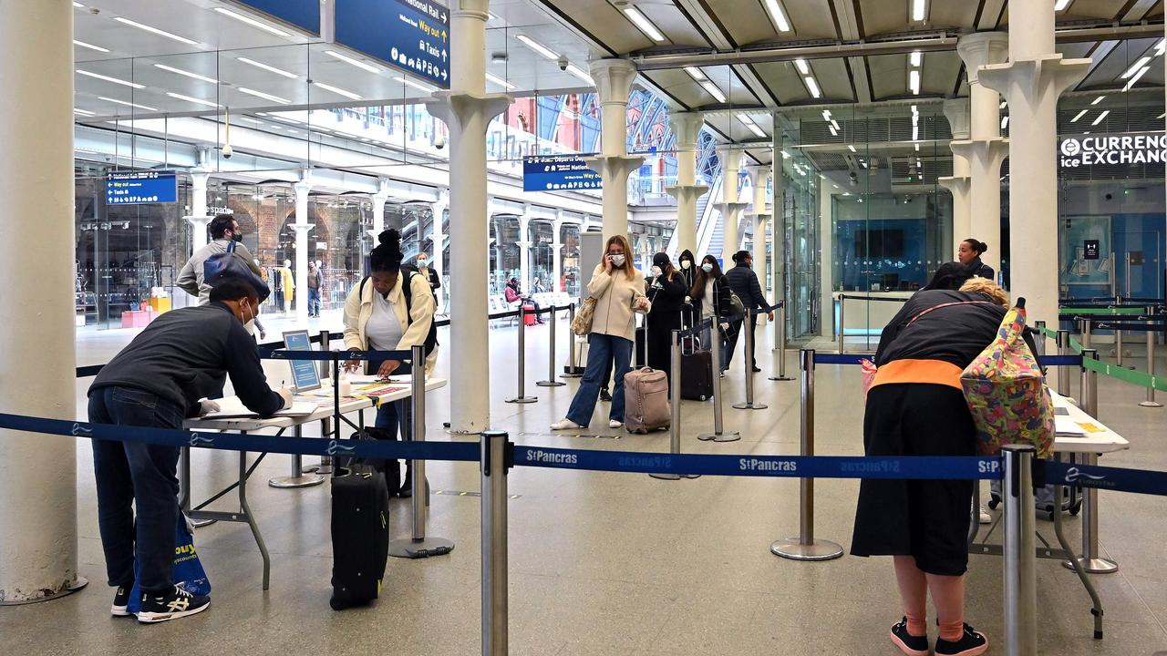 Travellers continued to arrive in the UK even as coronavirus infections rose. Picture: Justin Tallis/AFP