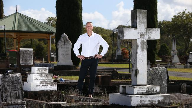 Former Private Investigator Bill Edgar is now the "Coffin Confessor". Picture Glenn Hampson