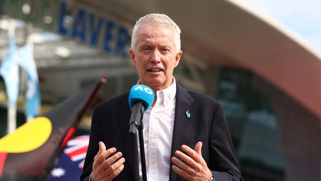 AO Tournament Director Craig Tiley slammed the actions of the protester. (Photo by Graham Denholm/Getty Images)