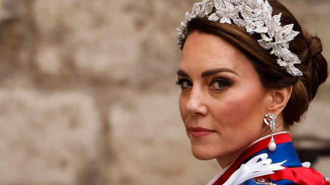 Britain's Catherine, Princess of Wales arrives at Westminster Abbey for the coronations of Britain's King Charles III. Picture: Odd Andersen / AFP