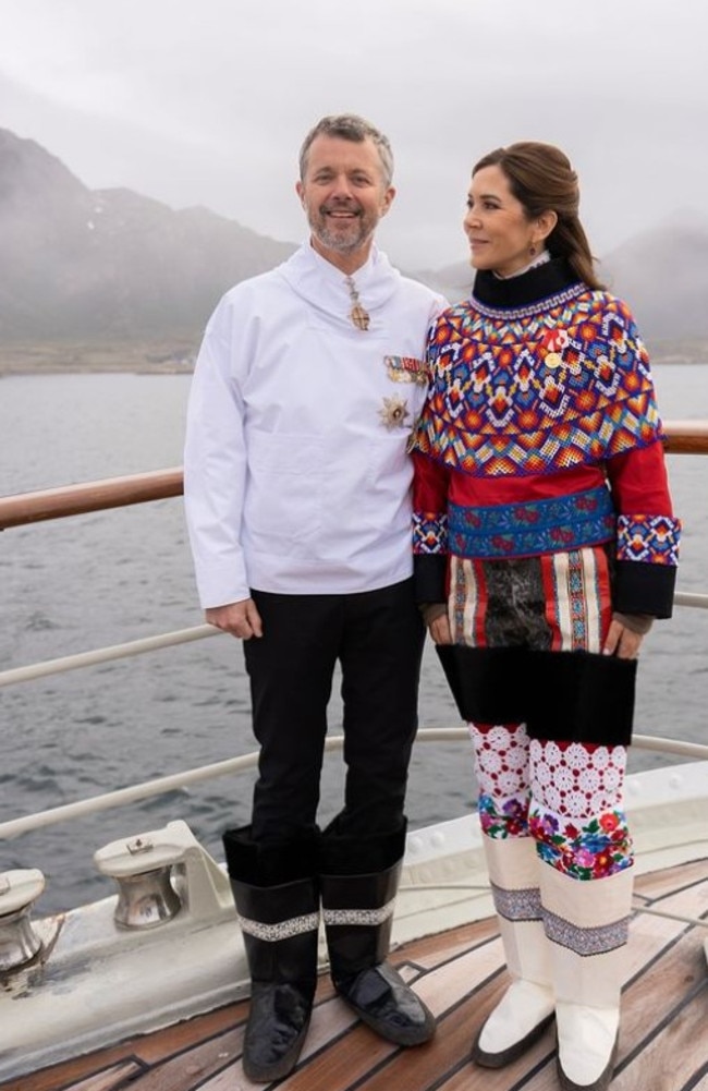 Queen Mary and King Frederik of Denmark wear the Greenlandic national costumes with pride. Photo: Instagram.