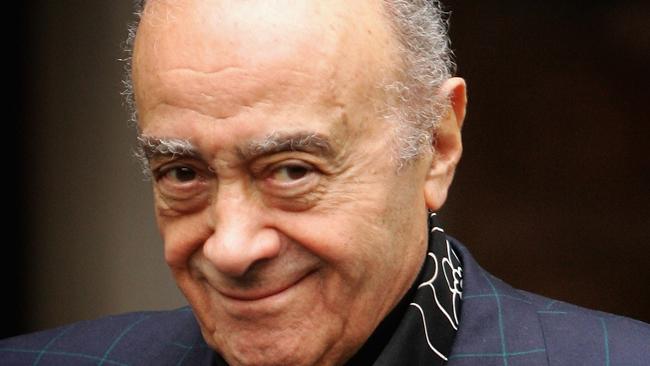 Mohamed Al Fayed leaving court after the opening morning of the Diana Inquest at the High Court in 2007. Picture: Getty Images.