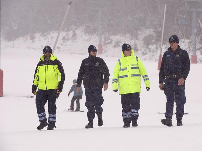 Police put themselves at risk to save people who get into trouble in the Snowy Mountains.