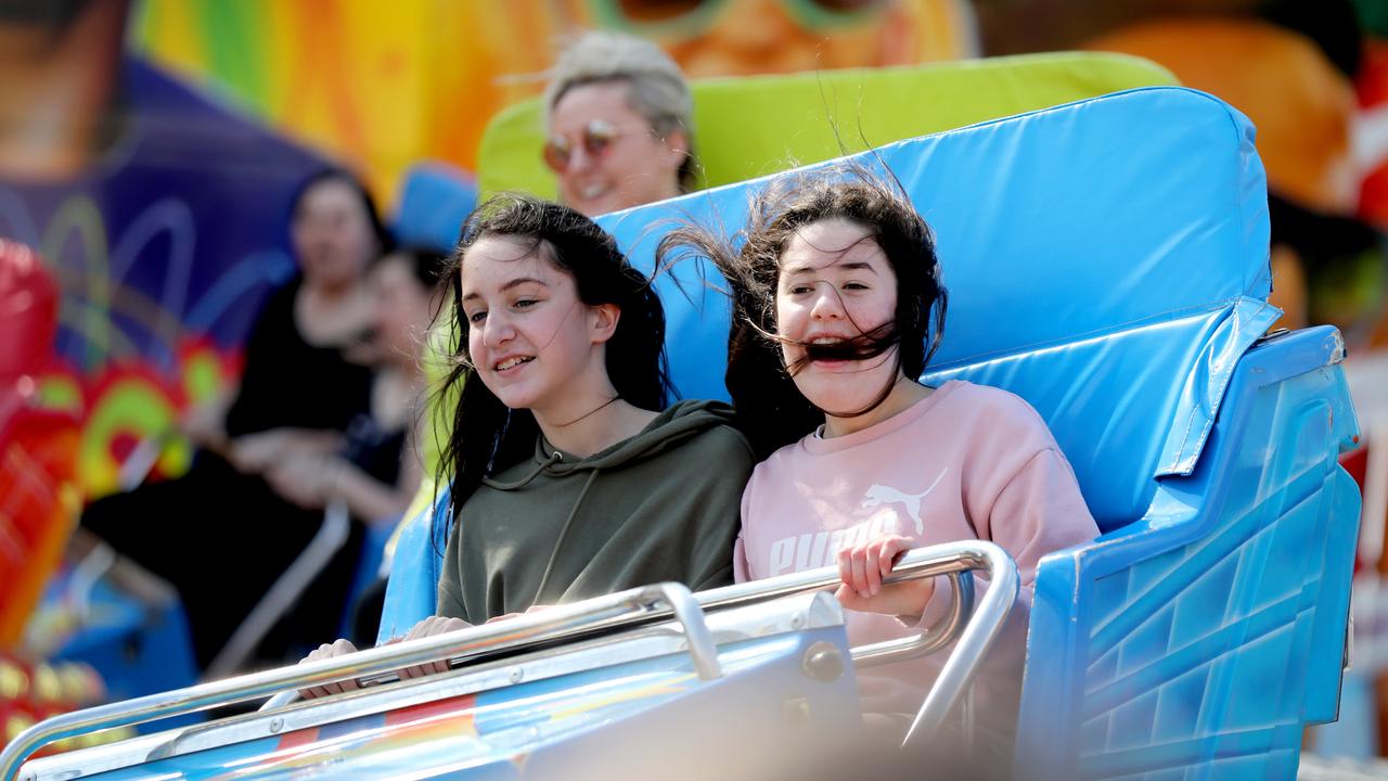 Kids on a showride at the 2018 Royal Show. Picture: AAP / Dean Martin