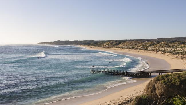 The beach at Prevelly near Margaret River.