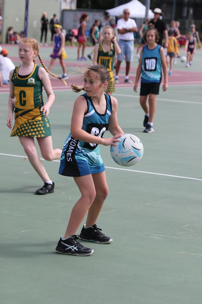 The Netball Qld Primary Schools Cup grand finals are being held at the Hinterland District Netball Association at Mudgeeraba. Picture: Mike Batterham.