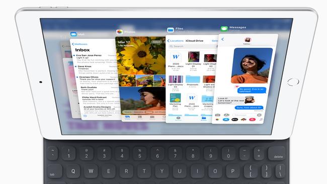 Apple's iPadOS software lets users use multiple Switch Over apps.