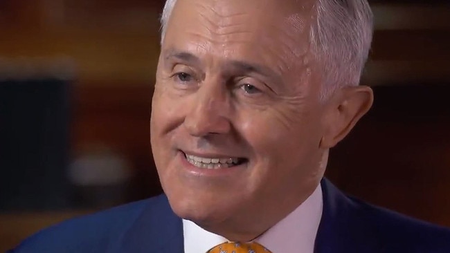 Malcolm Turnbull during his appearance on 60 Minutes.