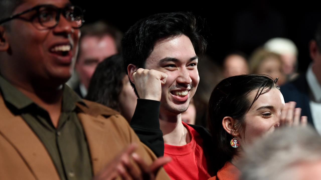 There’s a jovial – borderline rowdy – energy on the ground. Picture: James D. Morgan/Getty Images)