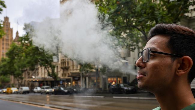 Almost 10 per cent of the population over the age of 14 vape regularly, Department of Health statistics from early 2023 found. Picture: NCA NewsWire / Ian Currie