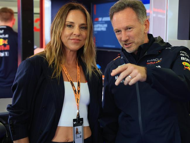 Melanie C with Christian Horner, Team Principal of Oracle Red Bull Racing. Picture: Getty