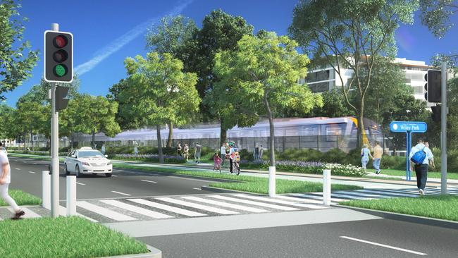 What Wiley Park railway station would look like as part of the urban renewal project. Picture: Supplied