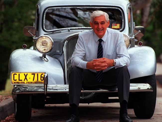 Mack with his beloved Citroen.