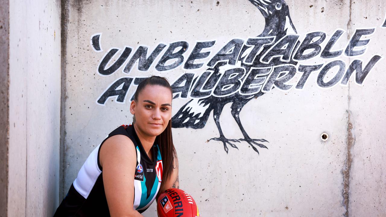 Gemma Houghton is the newest signing for Port Adelaide. Picture: Kelly Barnes