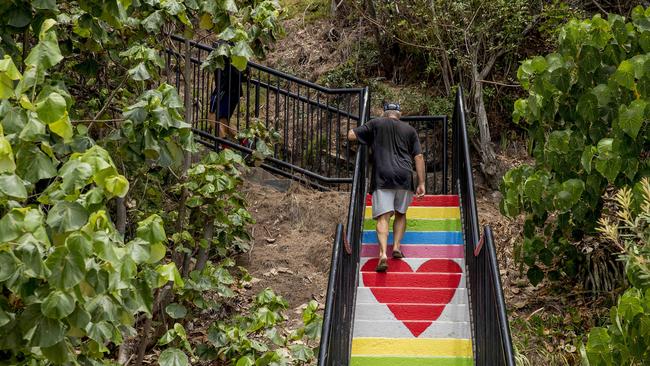 The Rainbow Stairs at Miami. Picture: Jerad Williams.