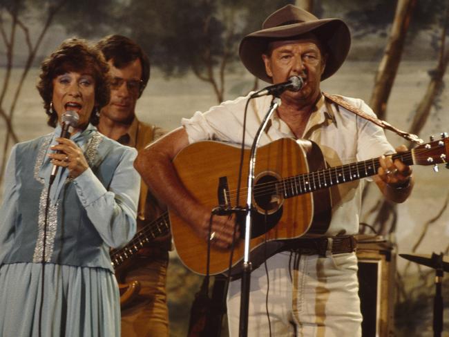 A scene from the Australian documentary Slim and I, on the life of country greats Slim Dusty and Joy McKean.