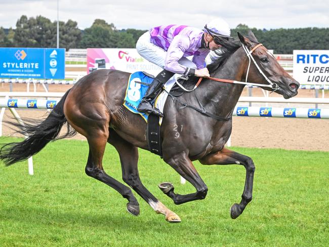 Sportsbet Loves Ballarat BM64 Handicap, Liberty State ridden by Jye McNeil wins the Sportsbet Loves Ballarat BM64 Handicap at Sportsbet-Ballarat Racecourse on April 03, 2024 in Ballarat, Australia. (Photo by Reg Ryan/Racing Photos via Getty Images)