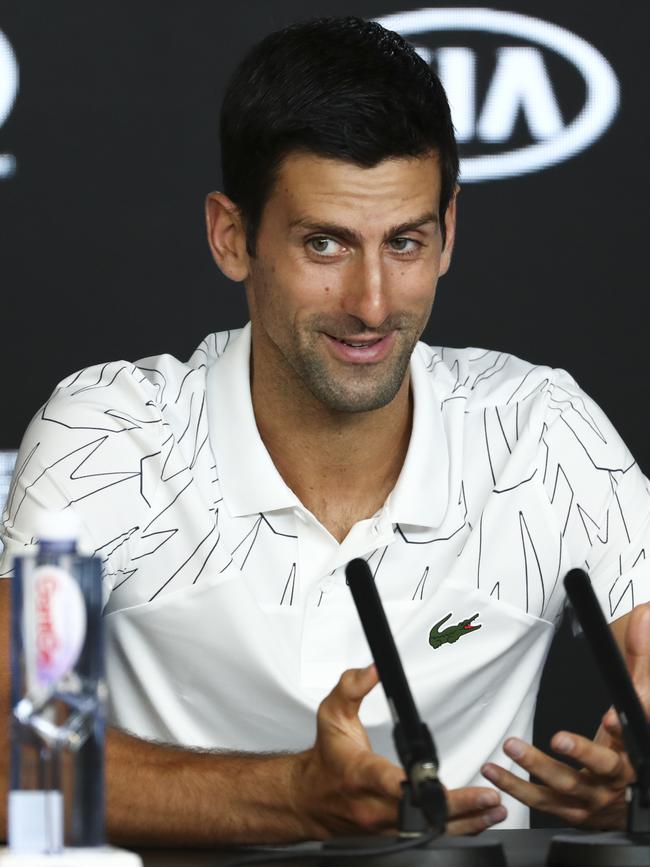 Novak Djokovic. Picture: AP